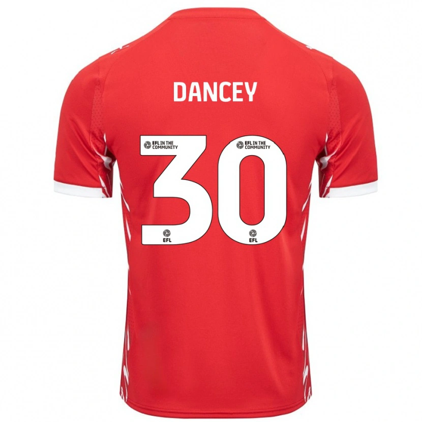 Danxen Kinderen Stan Dancey #30 Rood Wit Thuisshirt Thuistenue 2025/26 T-Shirt