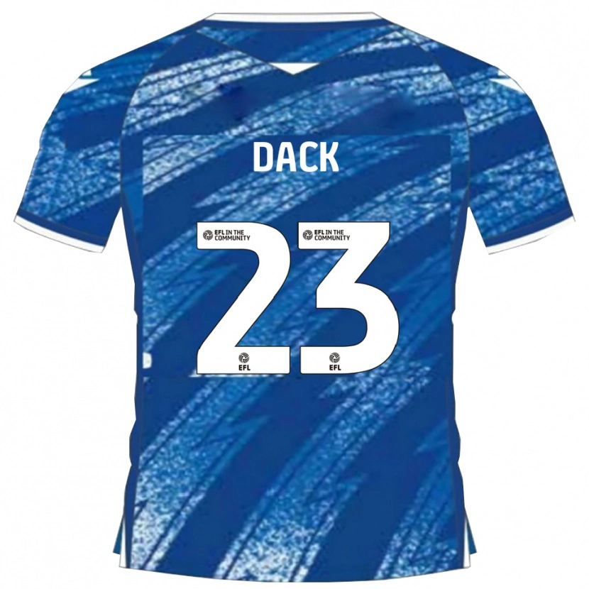Danxen Kinderen Bradley Dack #23 Blauw Wit Thuisshirt Thuistenue 2025/26 T-Shirt
