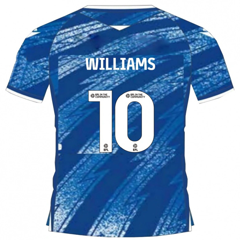 Danxen Kinderen Jonny Williams #10 Blauw Wit Thuisshirt Thuistenue 2025/26 T-Shirt