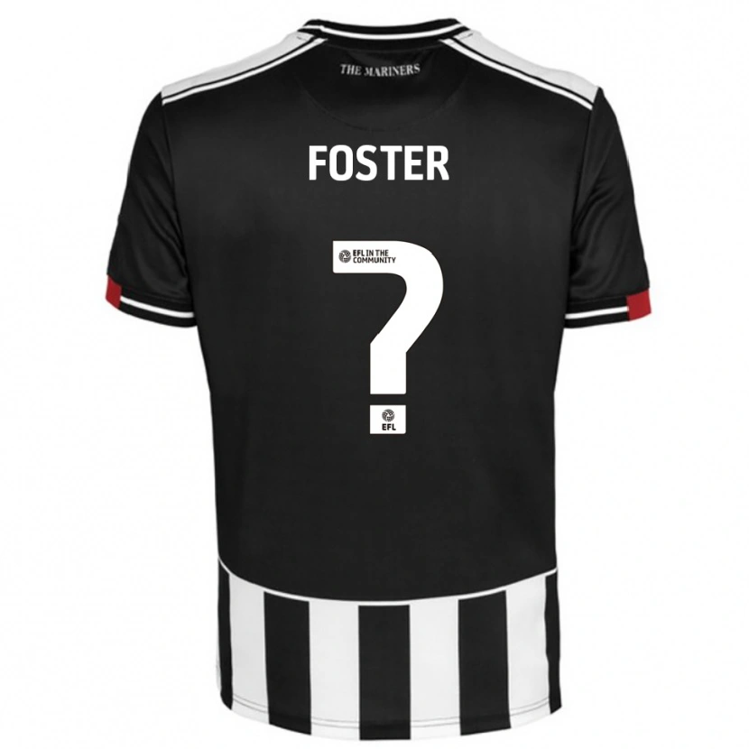 Danxen Kinderen Corey Foster #0 Zwart Wit Rood Thuisshirt Thuistenue 2025/26 T-Shirt