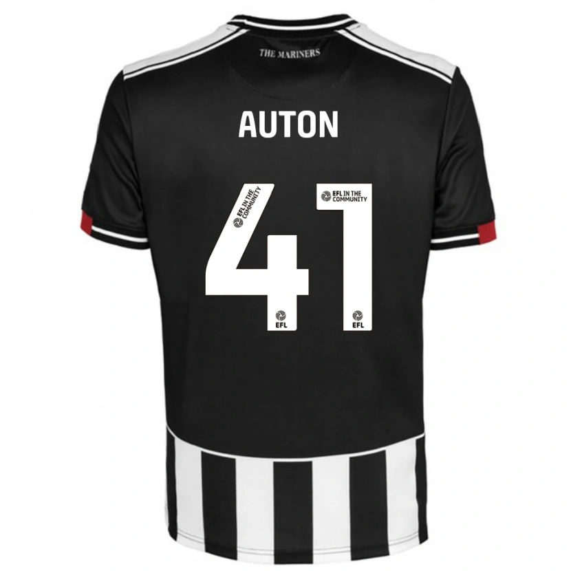 Danxen Kinderen Sebastian Auton #41 Zwart Wit Rood Thuisshirt Thuistenue 2025/26 T-Shirt