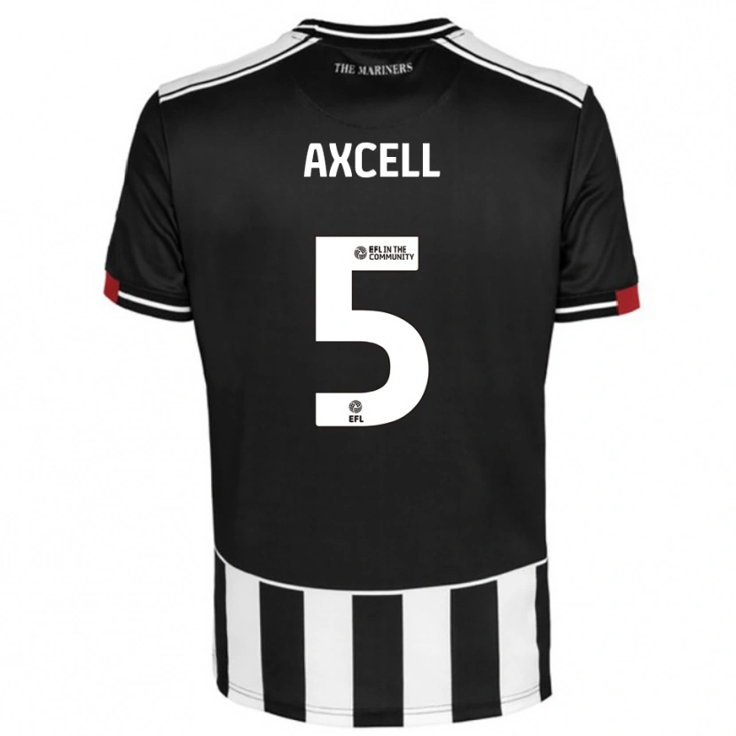 Danxen Kinderen Finley Axcell #5 Zwart Wit Rood Thuisshirt Thuistenue 2025/26 T-Shirt