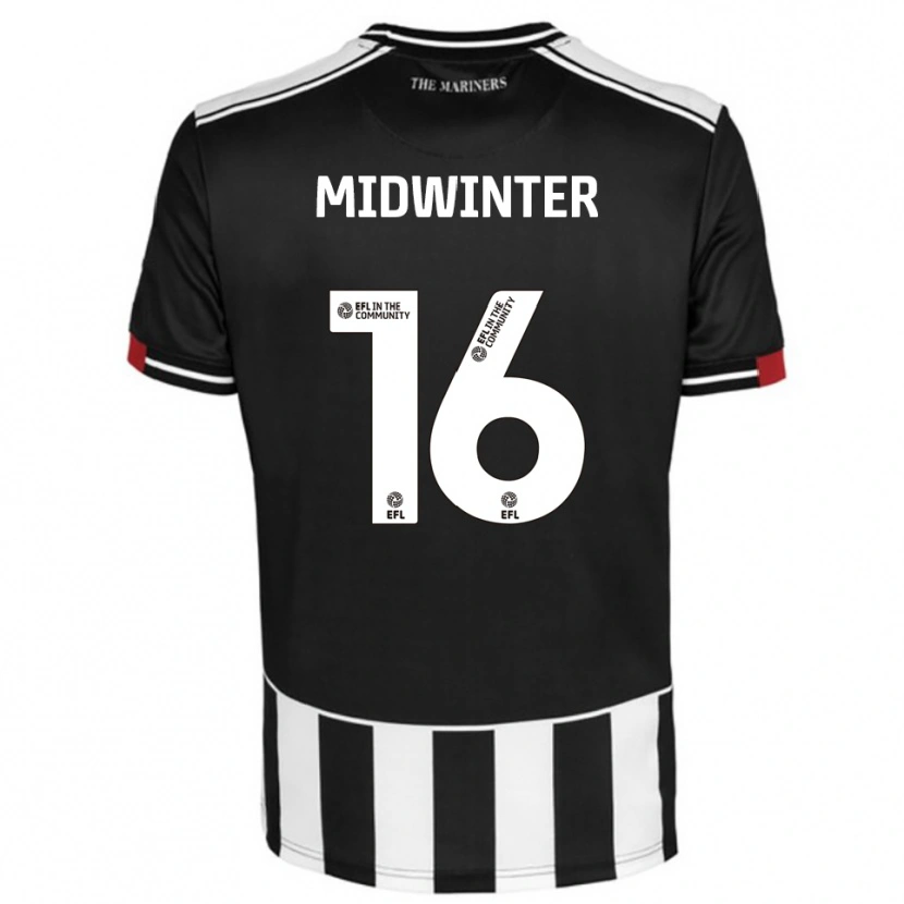 Danxen Kinderen Carlo Midwinter #16 Zwart Wit Rood Thuisshirt Thuistenue 2025/26 T-Shirt