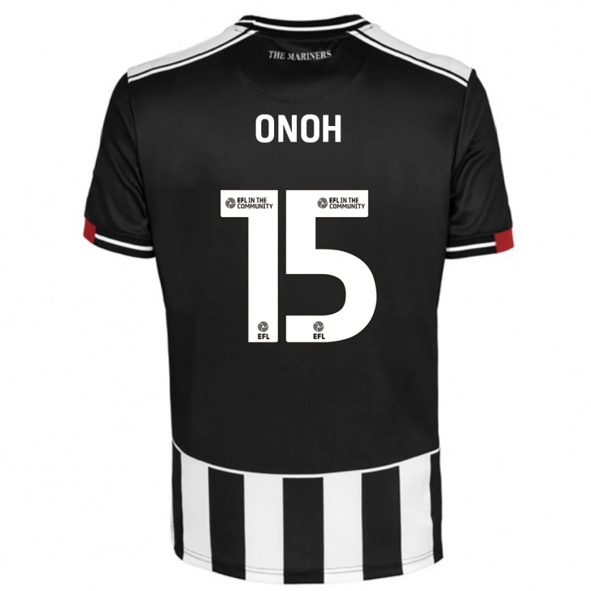 Danxen Kinderen Fortune Onoh #15 Zwart Wit Rood Thuisshirt Thuistenue 2025/26 T-Shirt