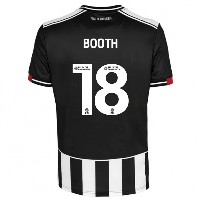 Danxen Kinderen Harvey Booth #18 Zwart Wit Rood Thuisshirt Thuistenue 2025/26 T-Shirt