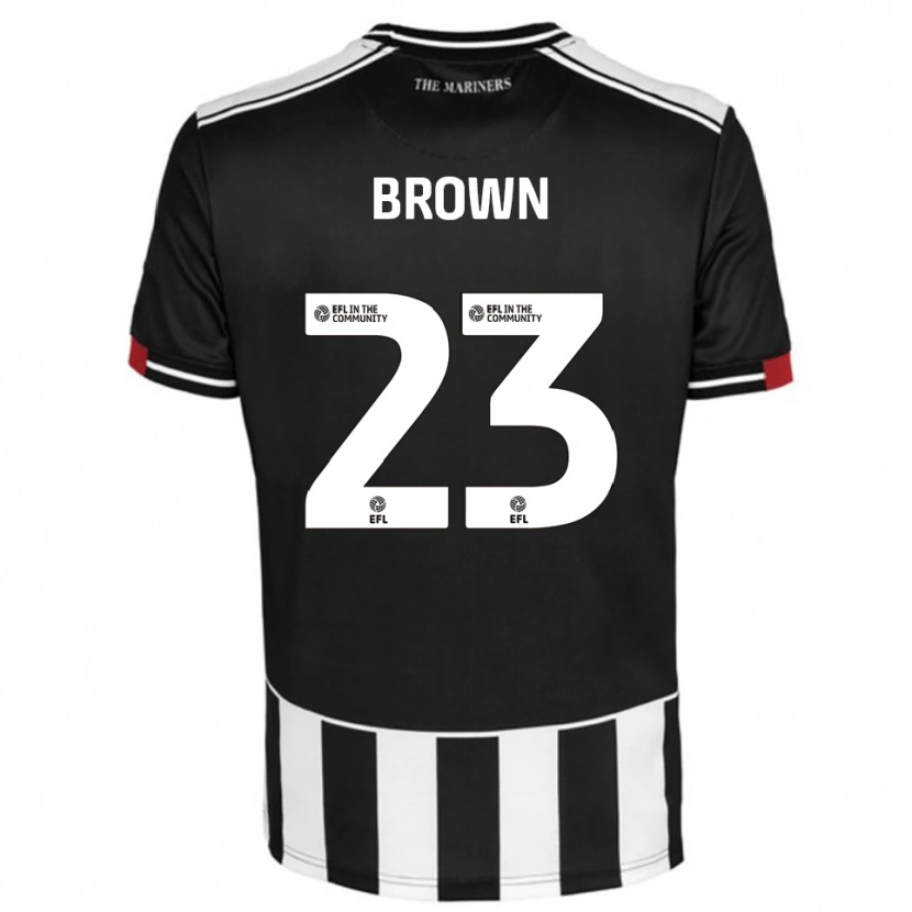 Danxen Kinderen Henry Brown #23 Zwart Wit Rood Thuisshirt Thuistenue 2025/26 T-Shirt