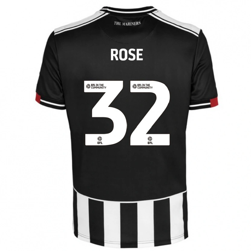 Danxen Kinderen Danny Rose #32 Zwart Wit Rood Thuisshirt Thuistenue 2025/26 T-Shirt