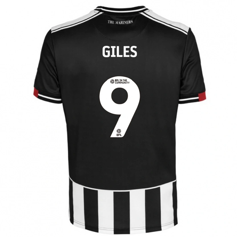 Danxen Kinderen Grayson Giles #9 Zwart Wit Rood Thuisshirt Thuistenue 2025/26 T-Shirt