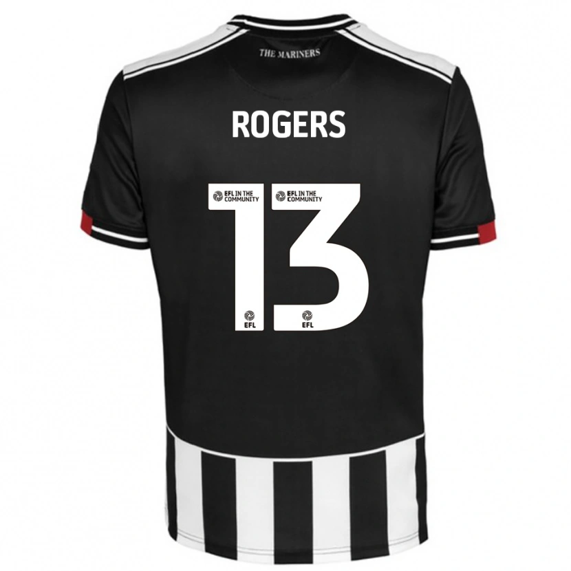 Danxen Kinderen Hayden Rogers #13 Zwart Wit Rood Thuisshirt Thuistenue 2025/26 T-Shirt