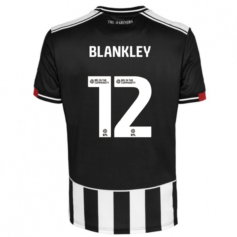 Danxen Kinderen Jaxon Blankley #12 Zwart Wit Rood Thuisshirt Thuistenue 2025/26 T-Shirt