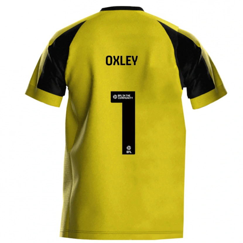 Danxen Kinderen Mark Oxley #1 Geel Grijs Thuisshirt Thuistenue 2025/26 T-Shirt