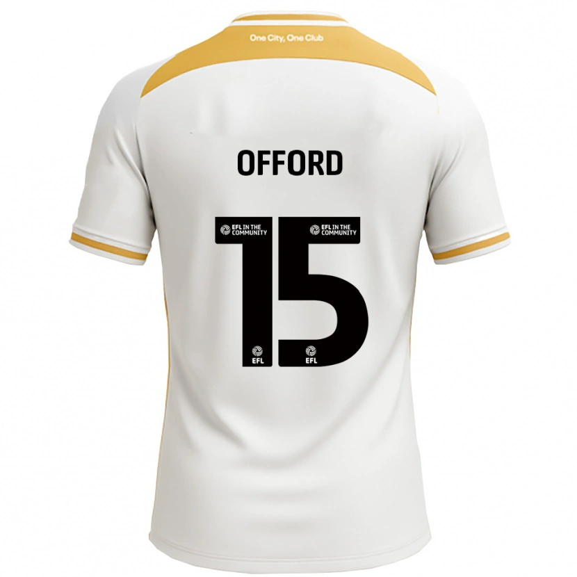 Danxen Kinderen Luke Offord #15 Wit Goud Thuisshirt Thuistenue 2025/26 T-Shirt