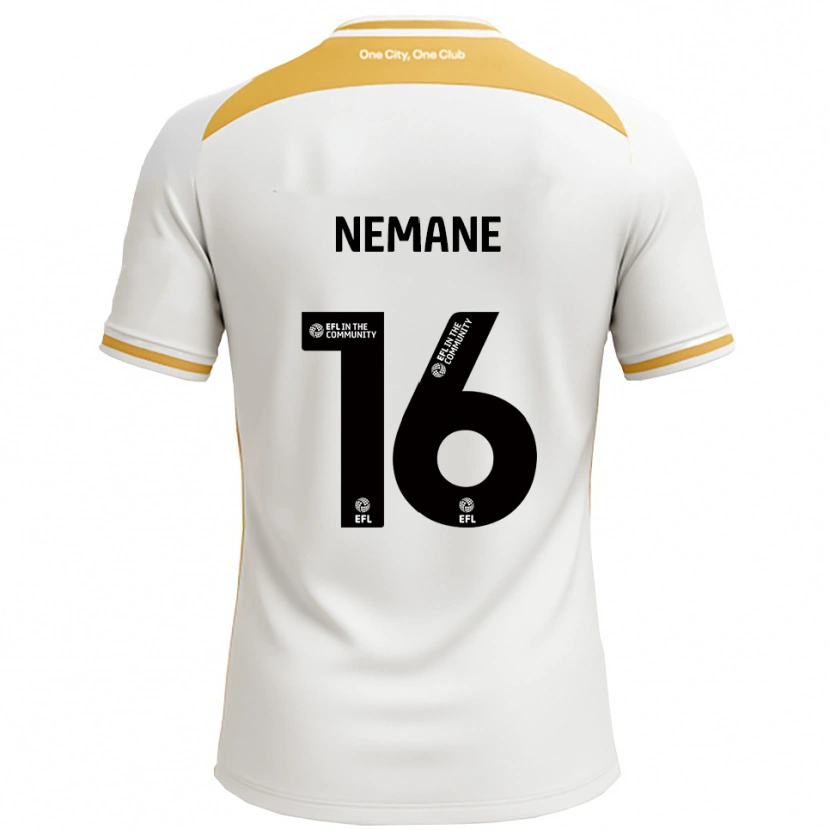 Danxen Kinderen Aaron Nemane #16 Wit Goud Thuisshirt Thuistenue 2025/26 T-Shirt
