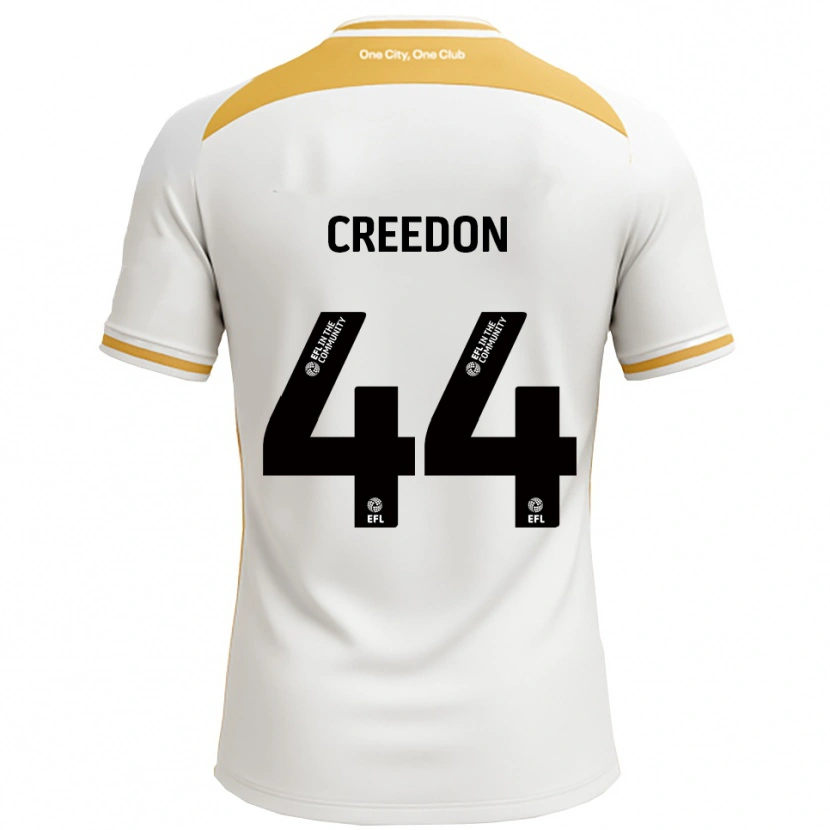 Danxen Kinderen Erin Creedon #44 Wit Goud Thuisshirt Thuistenue 2025/26 T-Shirt