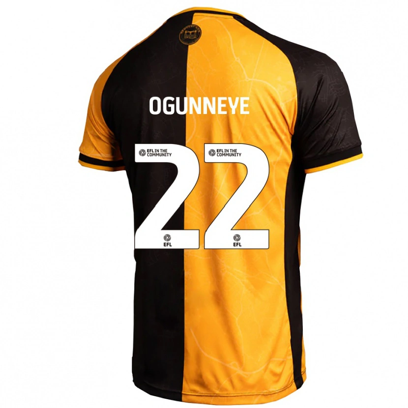 Danxen Kinderen Habeeb Ogunneye #22 Geel Zwart Thuisshirt Thuistenue 2025/26 T-Shirt