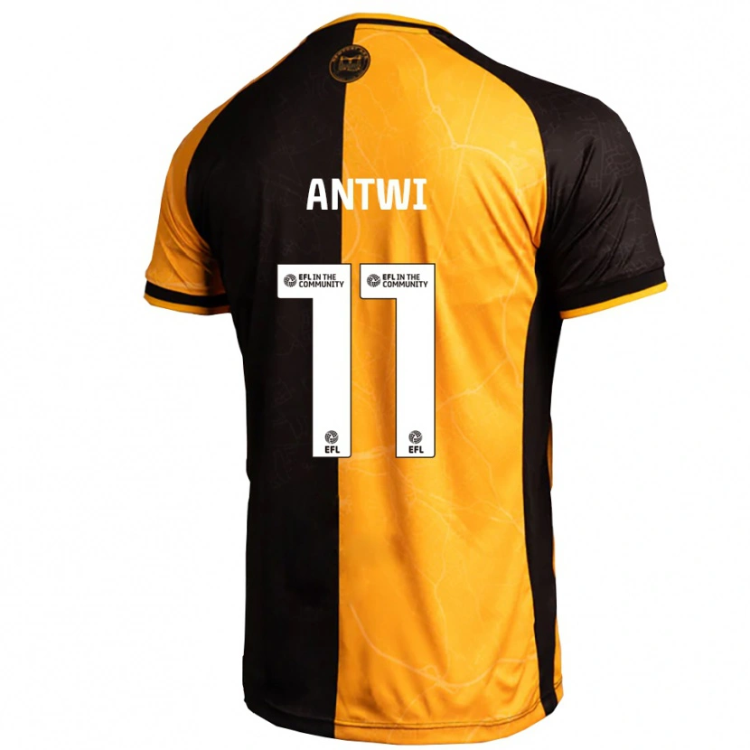 Danxen Kinderen Cameron Antwi #11 Geel Zwart Thuisshirt Thuistenue 2025/26 T-Shirt