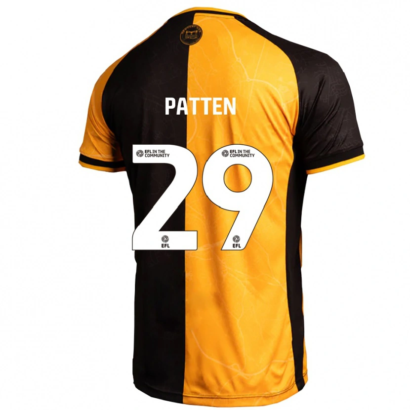 Danxen Kinderen Keenan Patten #29 Geel Zwart Thuisshirt Thuistenue 2025/26 T-Shirt