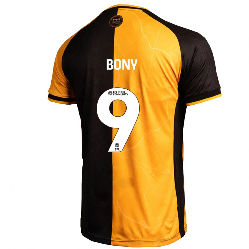 Danxen Kinderen Orphee Bony #9 Geel Zwart Thuisshirt Thuistenue 2025/26 T-Shirt