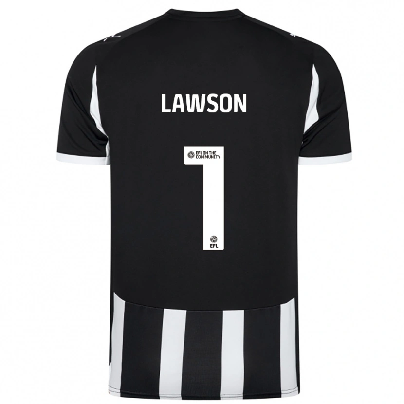 Danxen Kinderen Harvey Lawson #1 Zwart Wit Thuisshirt Thuistenue 2025/26 T-Shirt