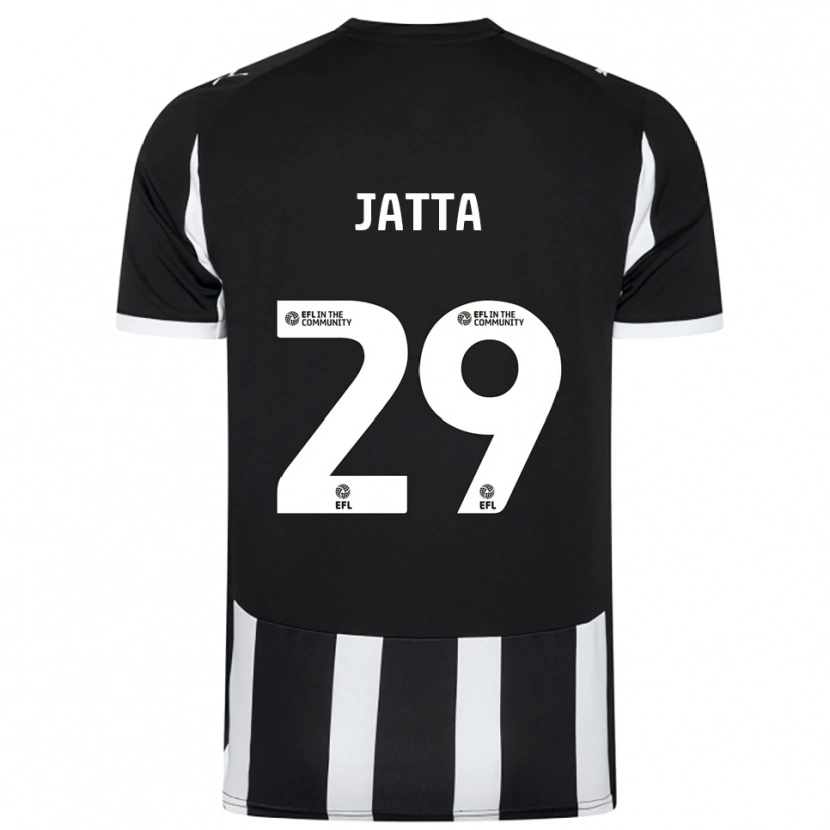 Danxen Kinderen Alassana Jatta #29 Zwart Wit Thuisshirt Thuistenue 2025/26 T-Shirt