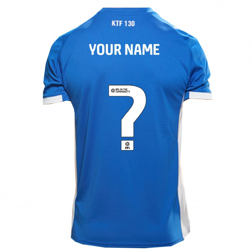 Danxen Kinderen Uw Naam #0 Blauw Wit Thuisshirt Thuistenue 2025/26 T-Shirt