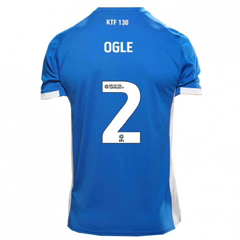Danxen Kinderen Reagan Ogle #2 Blauw Wit Thuisshirt Thuistenue 2025/26 T-Shirt