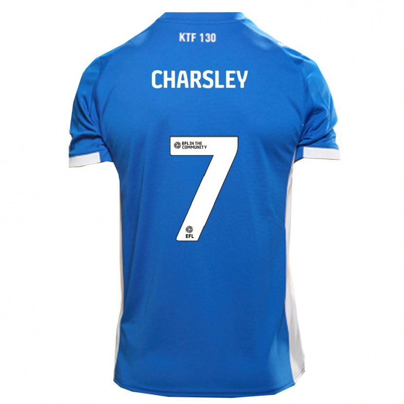 Danxen Kinderen Harry Charsley #7 Blauw Wit Thuisshirt Thuistenue 2025/26 T-Shirt