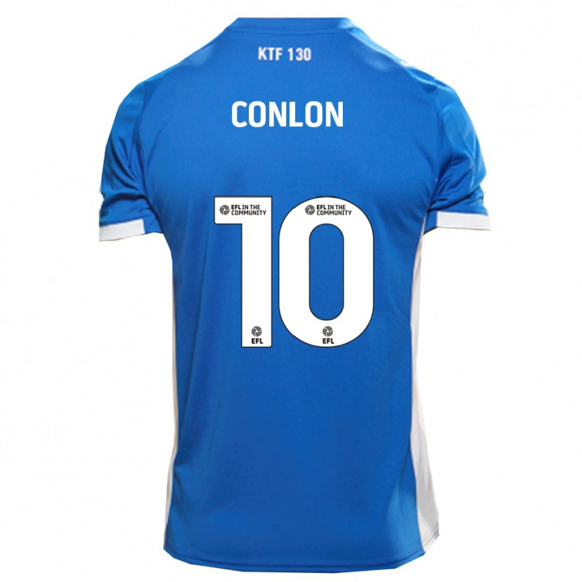 Danxen Kinderen Tom Conlon #10 Blauw Wit Thuisshirt Thuistenue 2025/26 T-Shirt