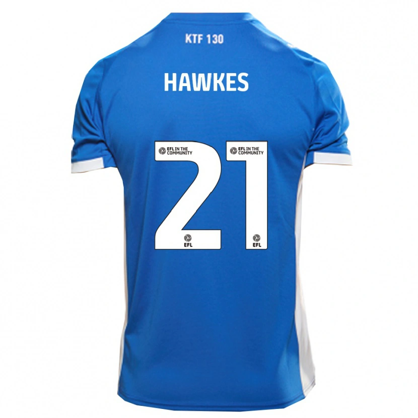 Danxen Kinderen Josh Hawkes #21 Blauw Wit Thuisshirt Thuistenue 2025/26 T-Shirt