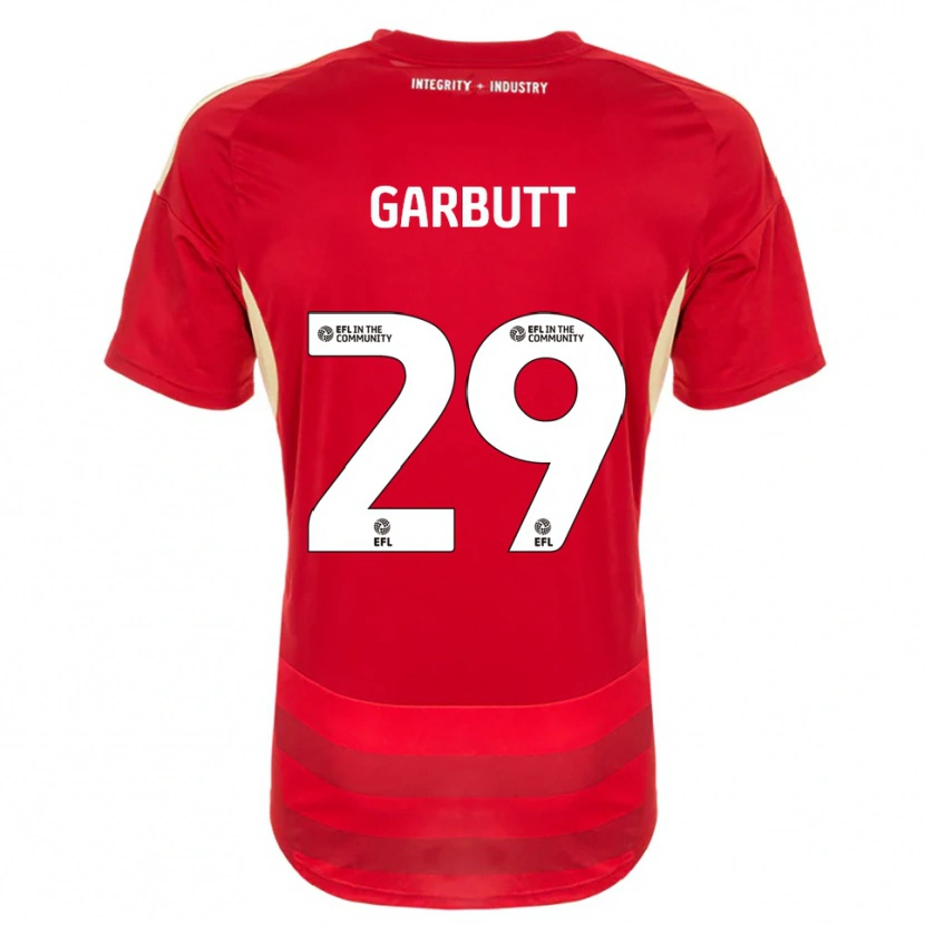 Danxen Kinderen Luke Garbutt #29 Rood Wit Thuisshirt Thuistenue 2025/26 T-Shirt