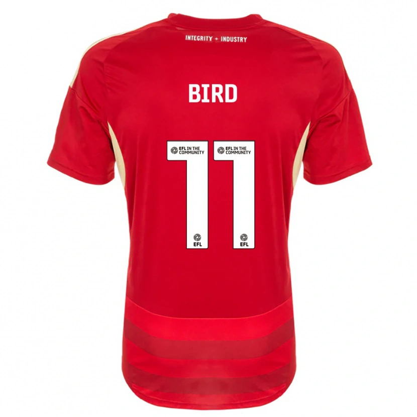 Danxen Kinderen Jay Bird #11 Rood Wit Thuisshirt Thuistenue 2025/26 T-Shirt