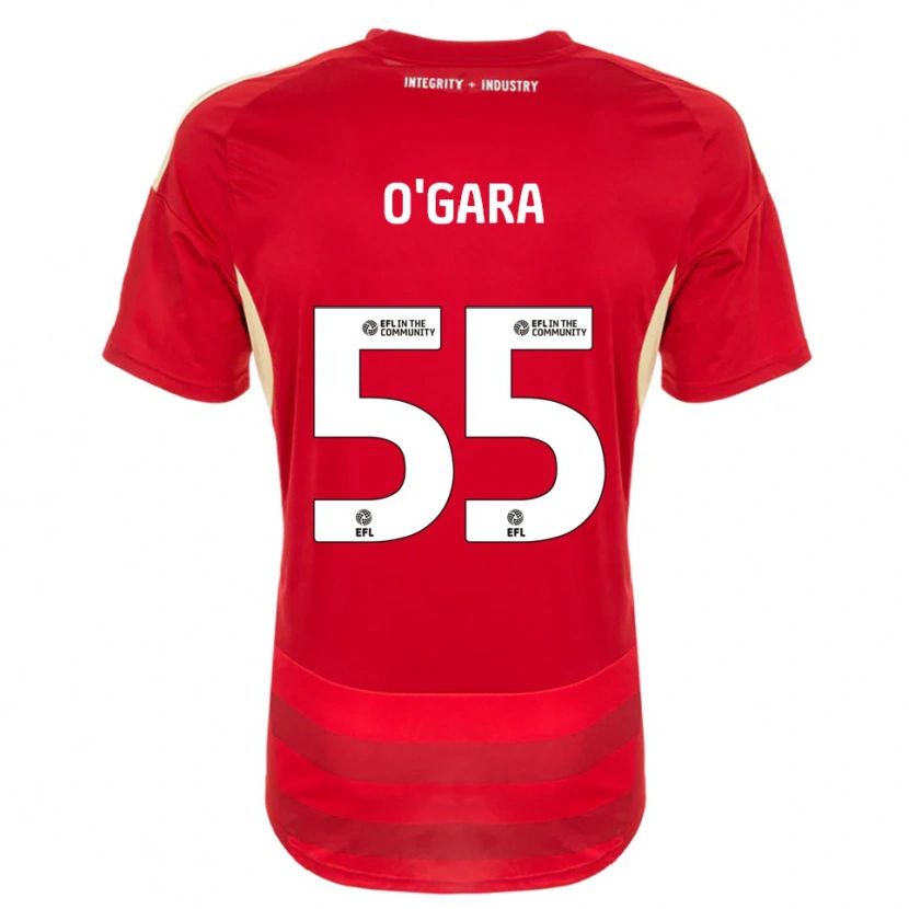 Danxen Kinderen Harry O'gara #55 Rood Wit Thuisshirt Thuistenue 2025/26 T-Shirt