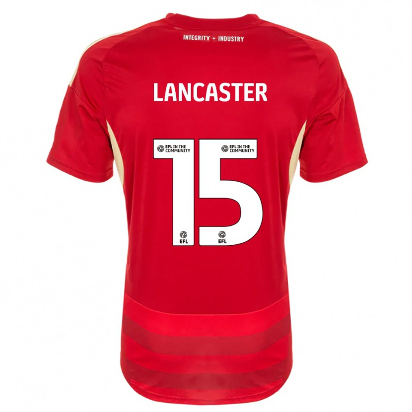 Danxen Kinderen Darcy Lancaster #15 Rood Wit Thuisshirt Thuistenue 2025/26 T-Shirt