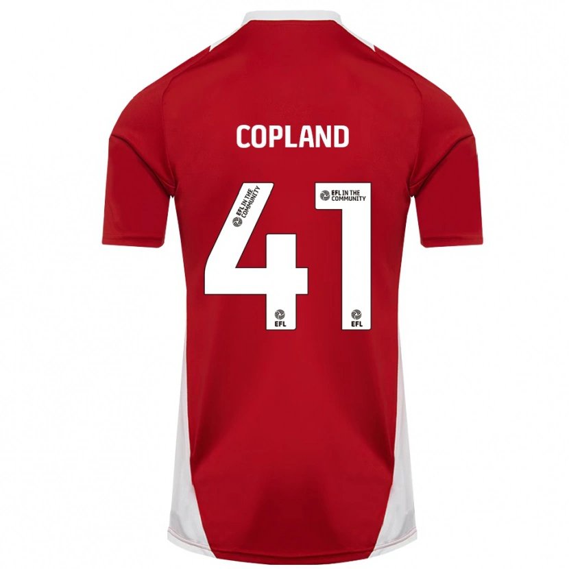 Danxen Kinderen Jack Copland #41 Rood Wit Goud Thuisshirt Thuistenue 2025/26 T-Shirt