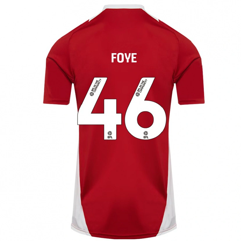 Danxen Kinderen Owen Foye #46 Rood Wit Goud Thuisshirt Thuistenue 2025/26 T-Shirt