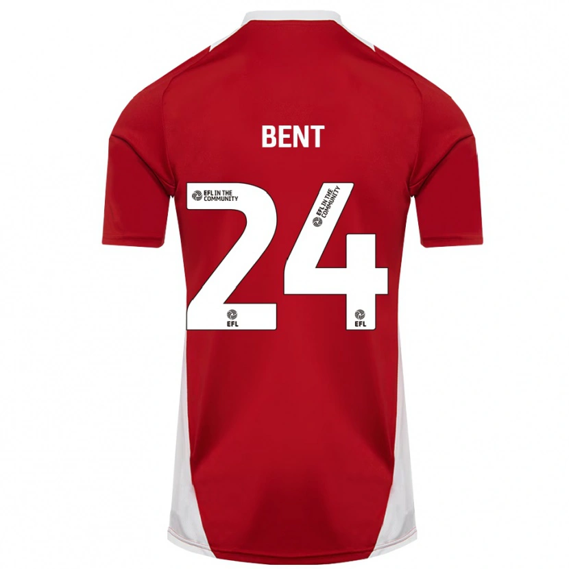 Danxen Kinderen Steph Bent #24 Rood Wit Goud Thuisshirt Thuistenue 2025/26 T-Shirt