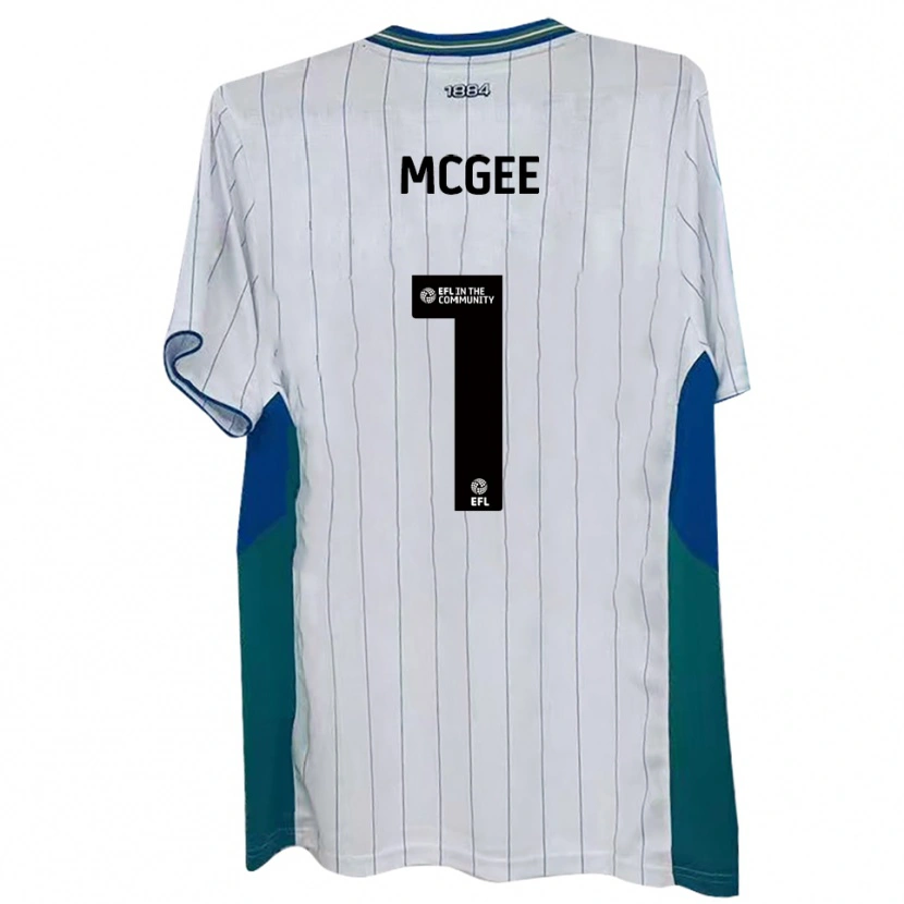 Danxen Kinderen Luke Mcgee #1 Wit Groen Blauw Thuisshirt Thuistenue 2025/26 T-Shirt