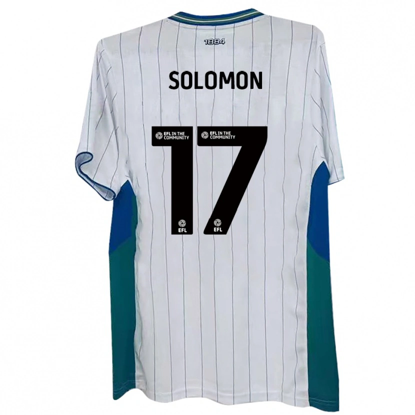 Danxen Kinderen Sol Solomon #17 Wit Groen Blauw Thuisshirt Thuistenue 2025/26 T-Shirt