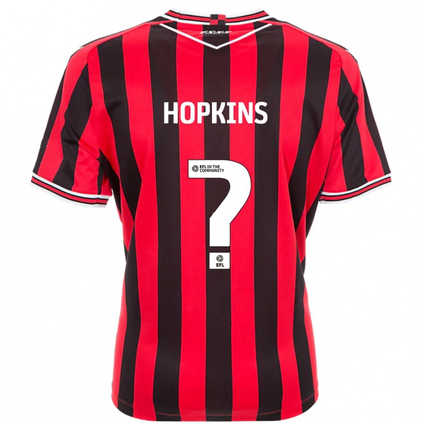 Danxen Kinderen Leila Hopkins #0 Rood Zwart Thuisshirt Thuistenue 2025/26 T-Shirt