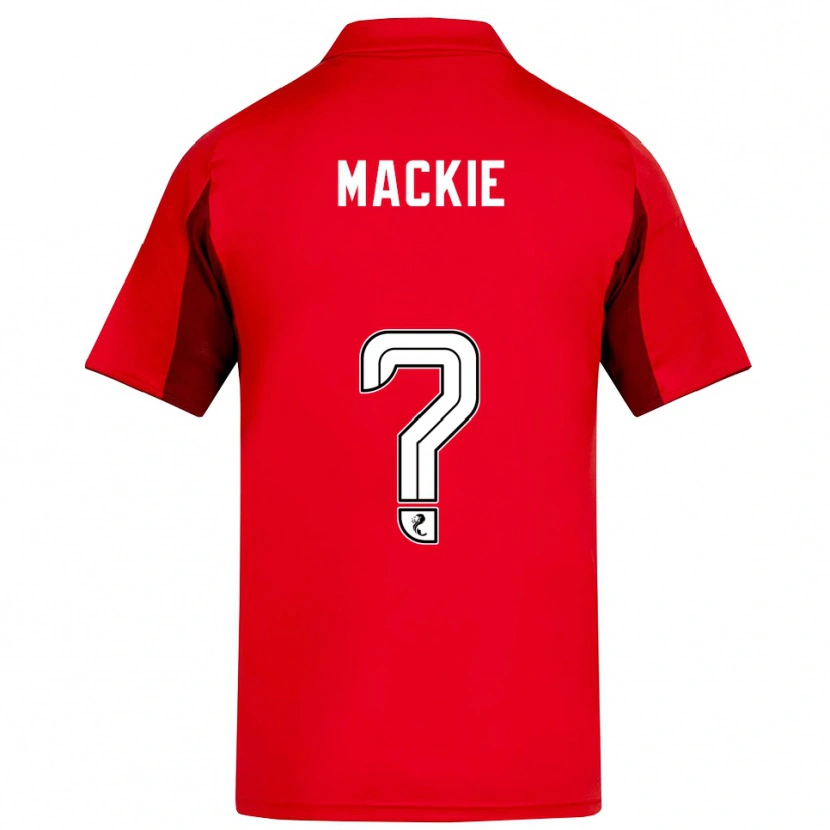 Danxen Kinderen Fraser Mackie #0 Rood Bordeauxrood Thuisshirt Thuistenue 2025/26 T-Shirt