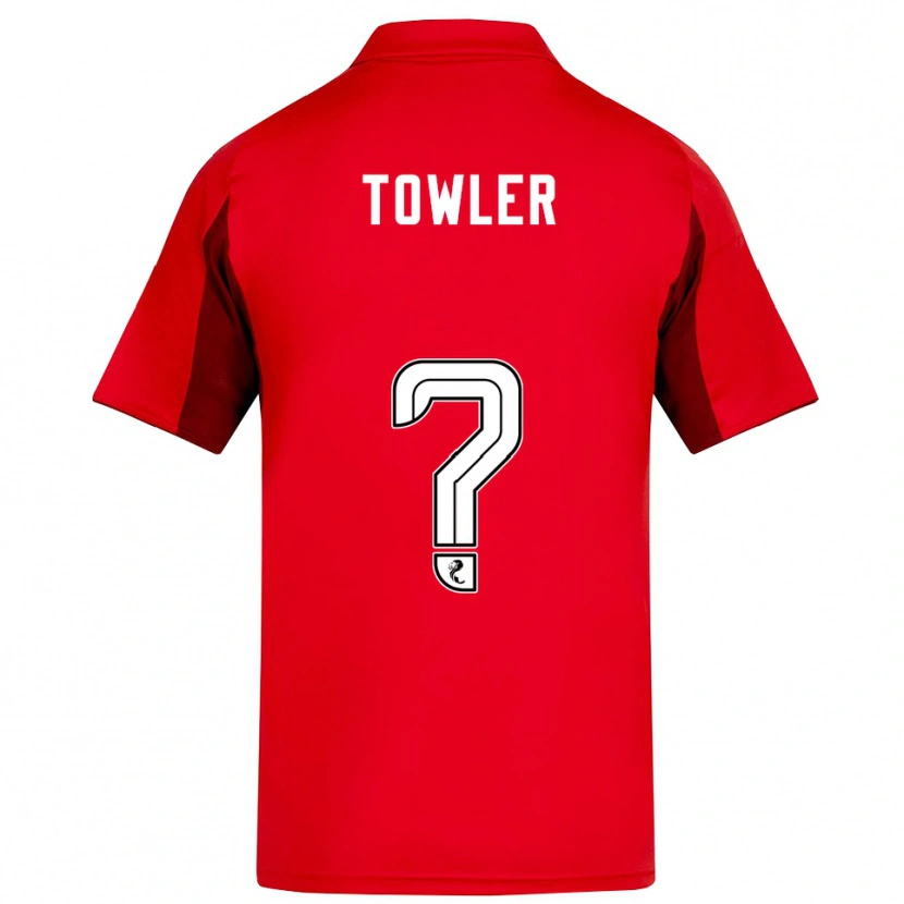Danxen Kinderen Evan Towler #0 Rood Bordeauxrood Thuisshirt Thuistenue 2025/26 T-Shirt