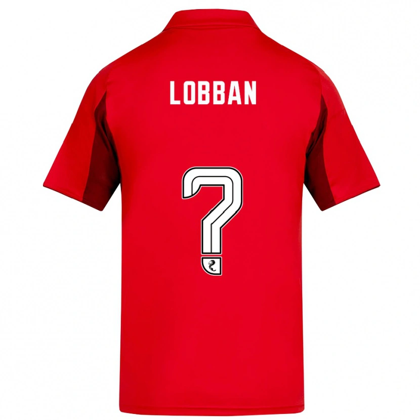 Danxen Kinderen Dylan Lobban #0 Rood Bordeauxrood Thuisshirt Thuistenue 2025/26 T-Shirt