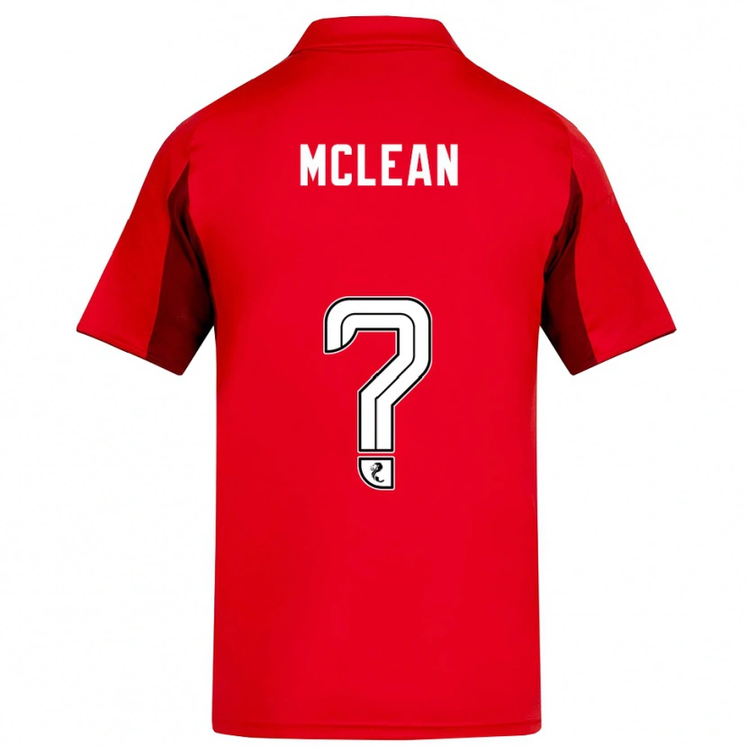 Danxen Kinderen Sam Mclean #0 Rood Bordeauxrood Thuisshirt Thuistenue 2025/26 T-Shirt