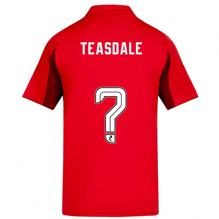 Danxen Kinderen Joseph Teasdale #0 Rood Bordeauxrood Thuisshirt Thuistenue 2025/26 T-Shirt