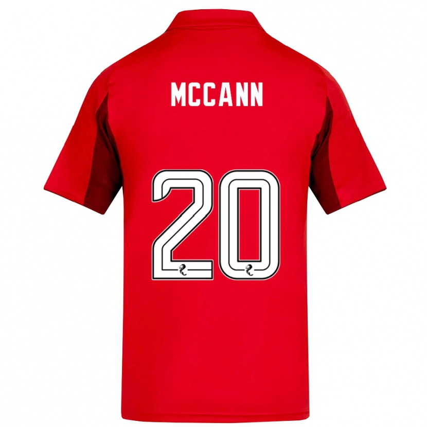 Danxen Kinderen Annalisa Mccann #20 Rood Bordeauxrood Thuisshirt Thuistenue 2025/26 T-Shirt