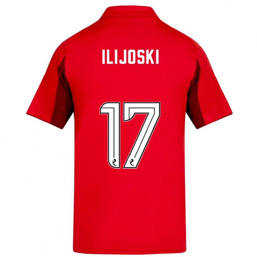 Danxen Kinderen Emma Ilijoski #17 Rood Bordeauxrood Thuisshirt Thuistenue 2025/26 T-Shirt