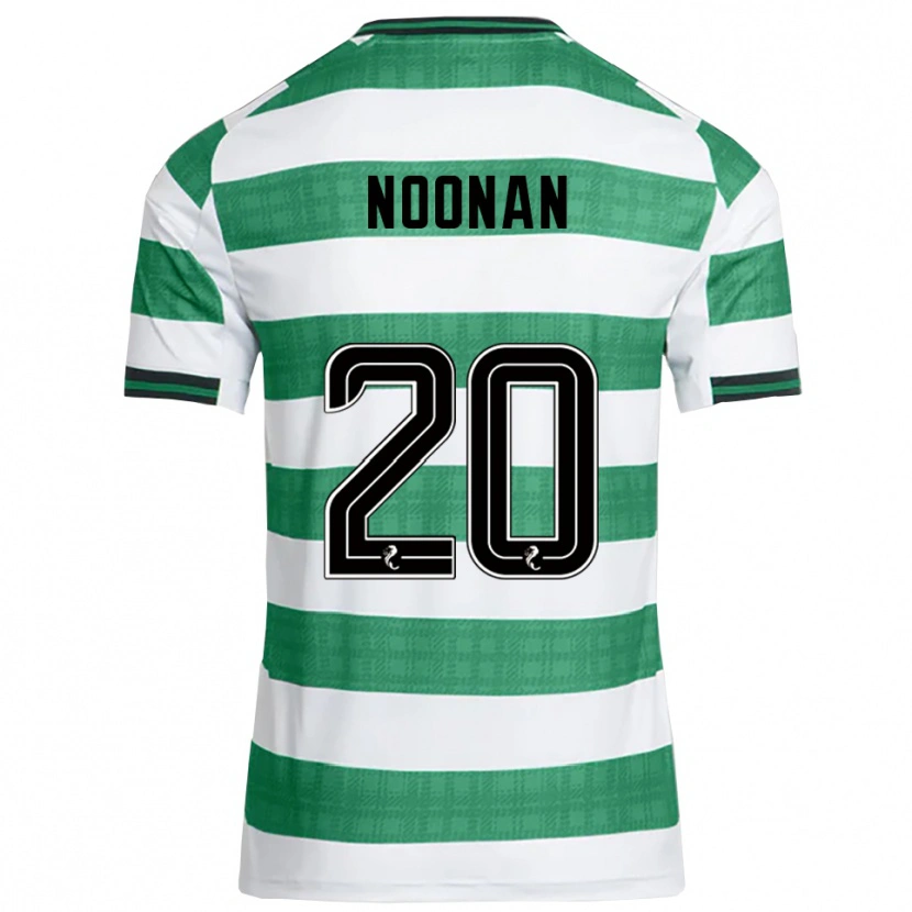 Danxen Kinderen Saoirse Noonan #20 Groen Wit Thuisshirt Thuistenue 2025/26 T-Shirt