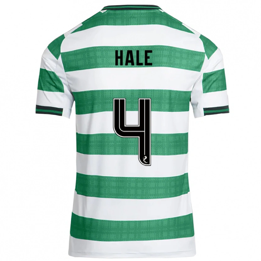Danxen Kinderen Finlay Hale #4 Groen Wit Thuisshirt Thuistenue 2025/26 T-Shirt