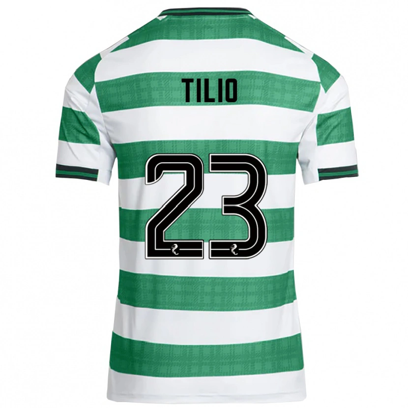 Danxen Kinderen Marco Tilio #23 Groen Wit Thuisshirt Thuistenue 2025/26 T-Shirt