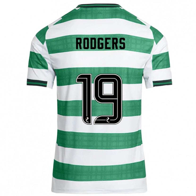 Danxen Kinderen Lisa Rodgers #19 Groen Wit Thuisshirt Thuistenue 2025/26 T-Shirt